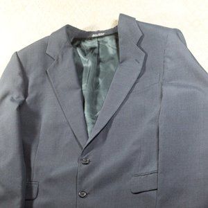 Kilburne and Finch Size 44R Grey/Blue Small Plaid Blazer